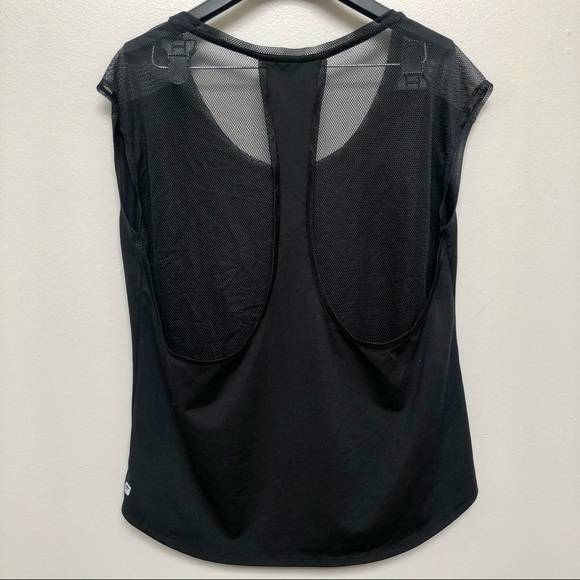 Fabletics Black Mesh Vanessa Top w/ Racerback - Picture 4 of 8